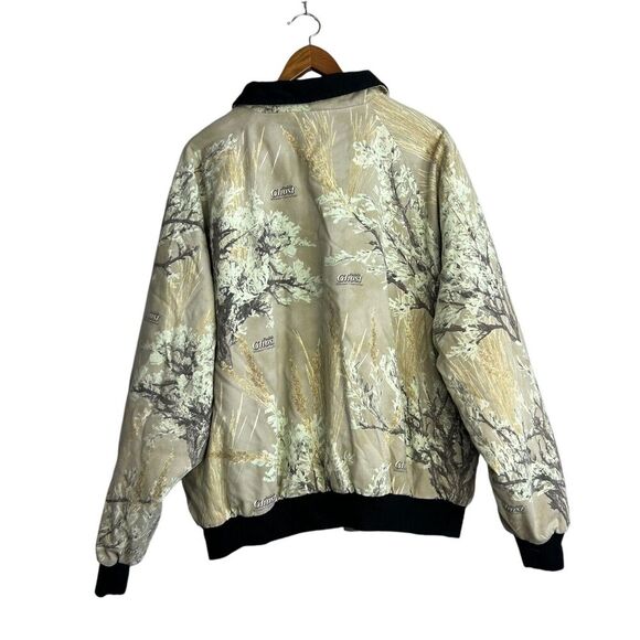 Ghost Camo Prairie Field Camo Bomber Jacket Insulated XXL Hunting Outdoor Zip - Picture 2 of 7